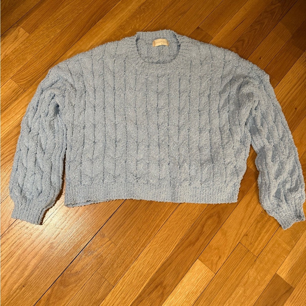 Altar'd State Light Blue Textured Sweater